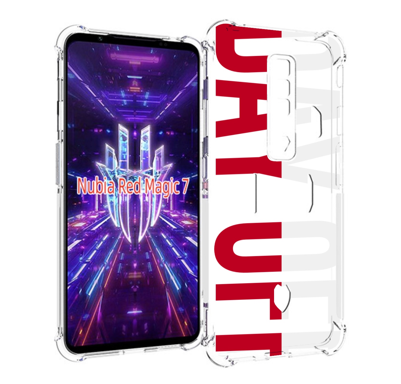 

Чехол MyPads день-окончен для ZTE Nubia Red Magic 7, Прозрачный, Tocco