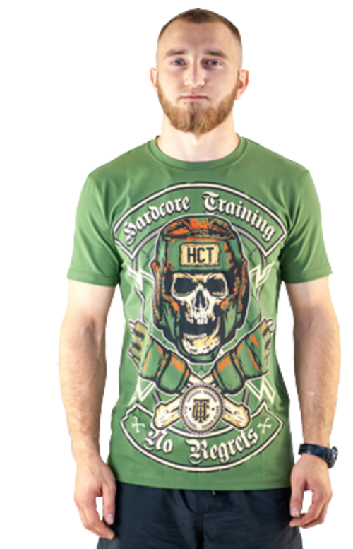 

Футболка мужская Hardcore Training gfjfj4333 зеленая 50 RU, gfjfj4333