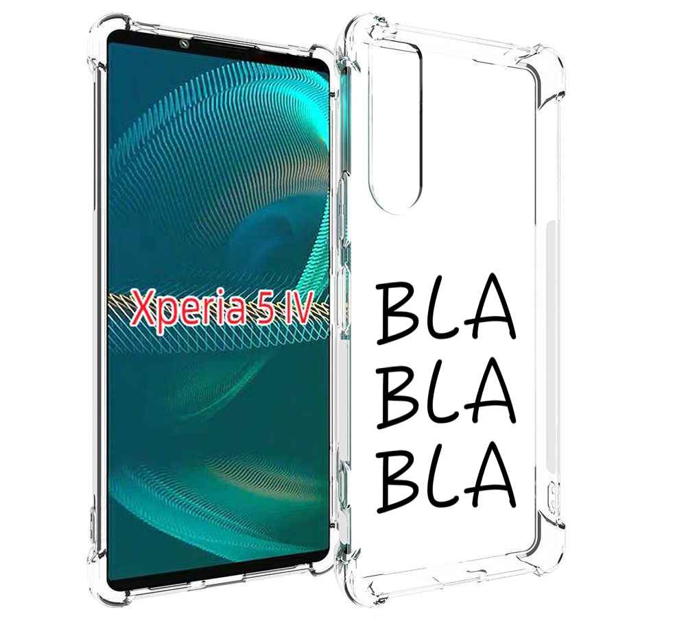 

Чехол MyPads Bla-Bla для Sony Xperia 5 IV (5-4), Прозрачный, Tocco