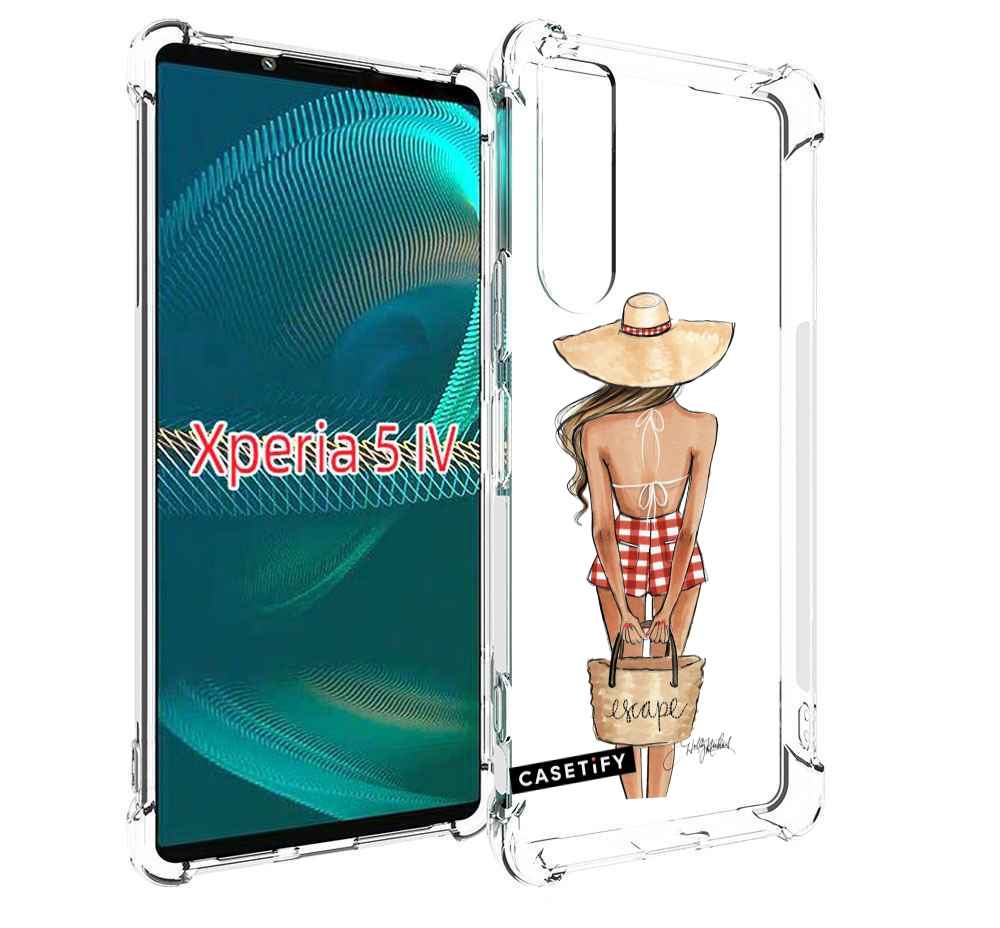 

Чехол MyPads CASETiFY женский для Sony Xperia 5 IV (5-4), Прозрачный, Tocco