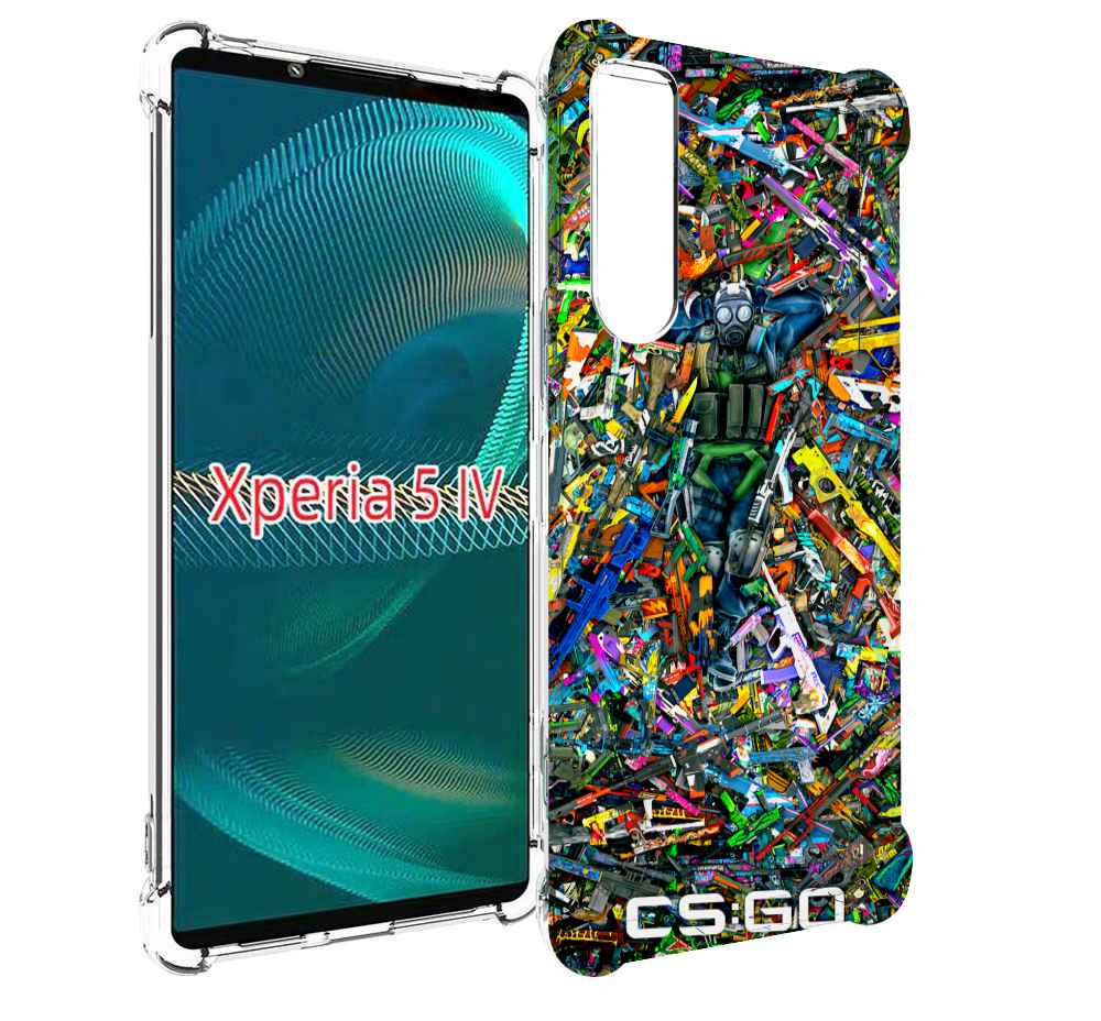 

Чехол MyPads CS GO guns skins мужской для Sony Xperia 5 IV (5-4), Прозрачный, Tocco