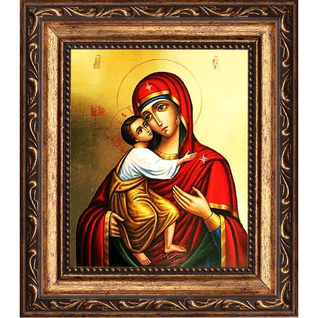 

Феодоровская икона Божьей Матери на холсте.