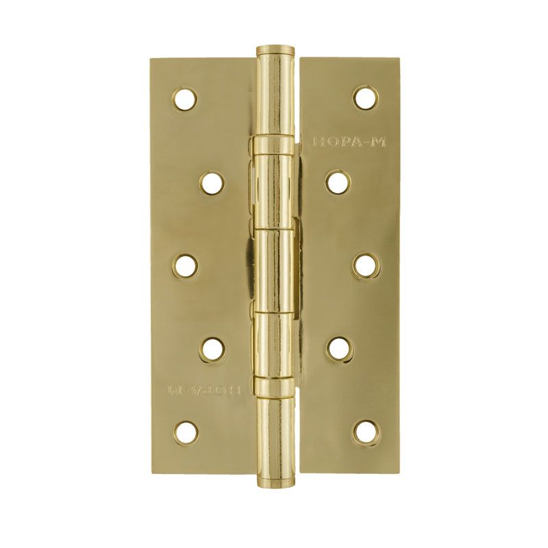 

Дверные петли универсальные 2шт. НОРА-М 5-2ВВ 125х75х2,5, латунь 11750-2