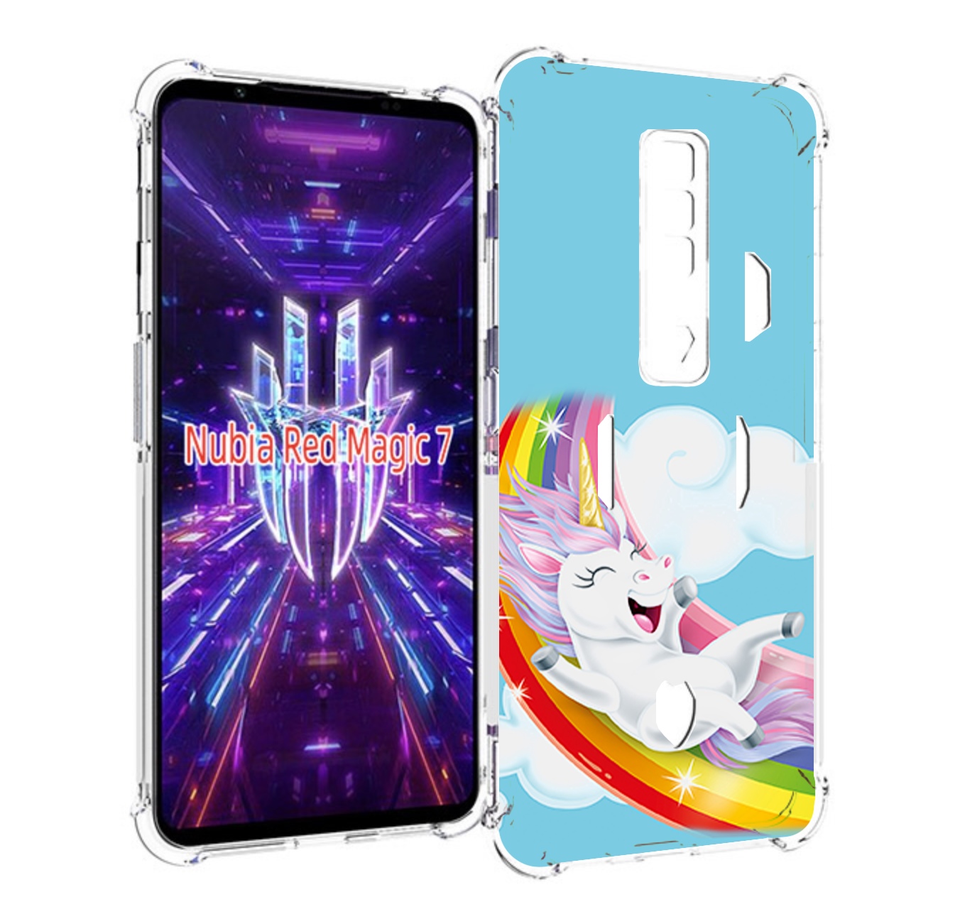 

Чехол MyPads единорог-на-радуге для ZTE Nubia Red Magic 7, Прозрачный, Tocco
