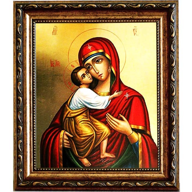 

Феодоровская икона Божьей Матери на холсте.