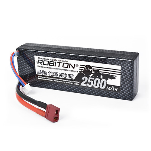 фото Аккумуляторная батарея robiton lp-htb3-2500 lipo 11.1в 2500мач