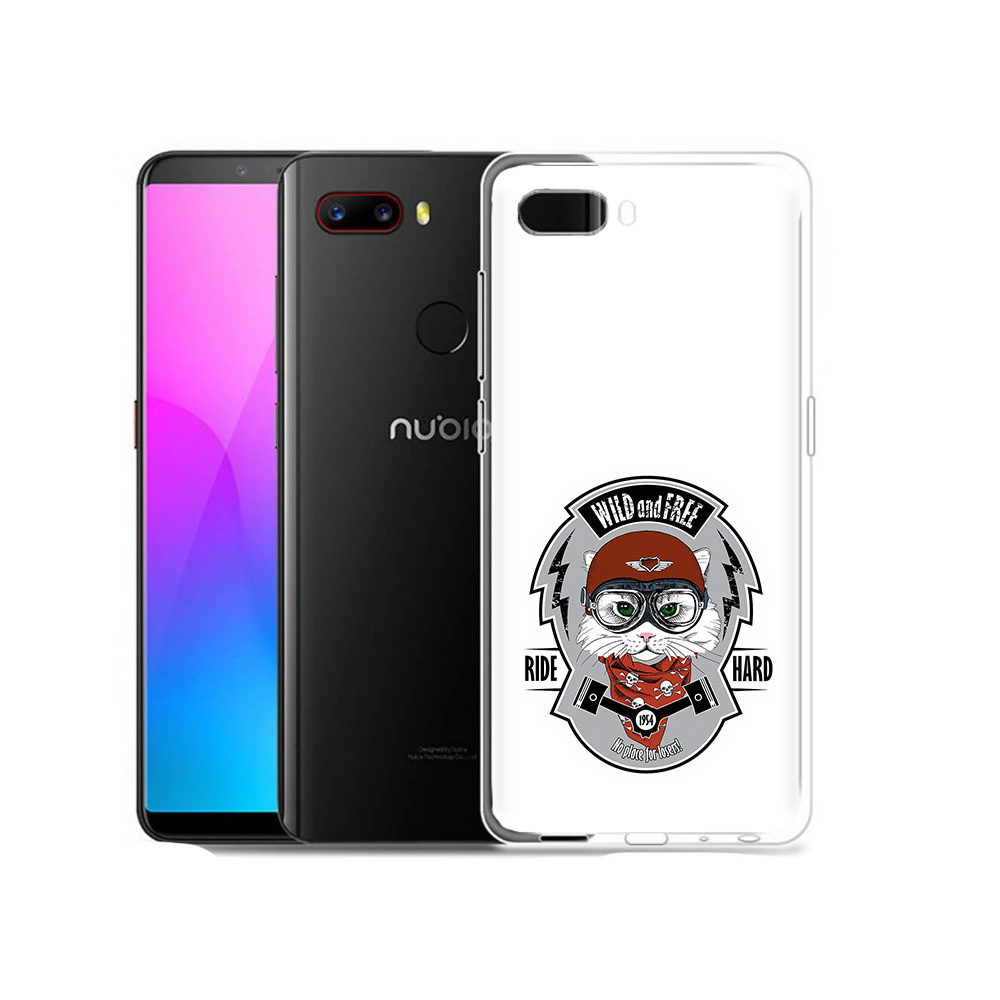 

Чехол MyPads Tocco для ZTE Nubia Z18 кошка в шлеме (PT115657.463.404), Прозрачный, Tocco