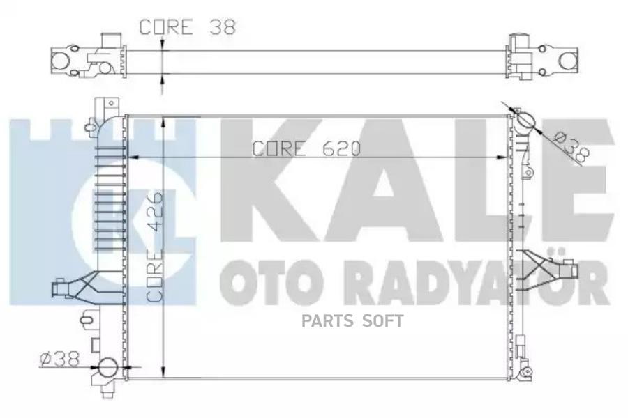 

KALE Радиатор двигателя VOLVO S60 I/ S80 I/ V70 II/ XC70 CROSS COUNTRY