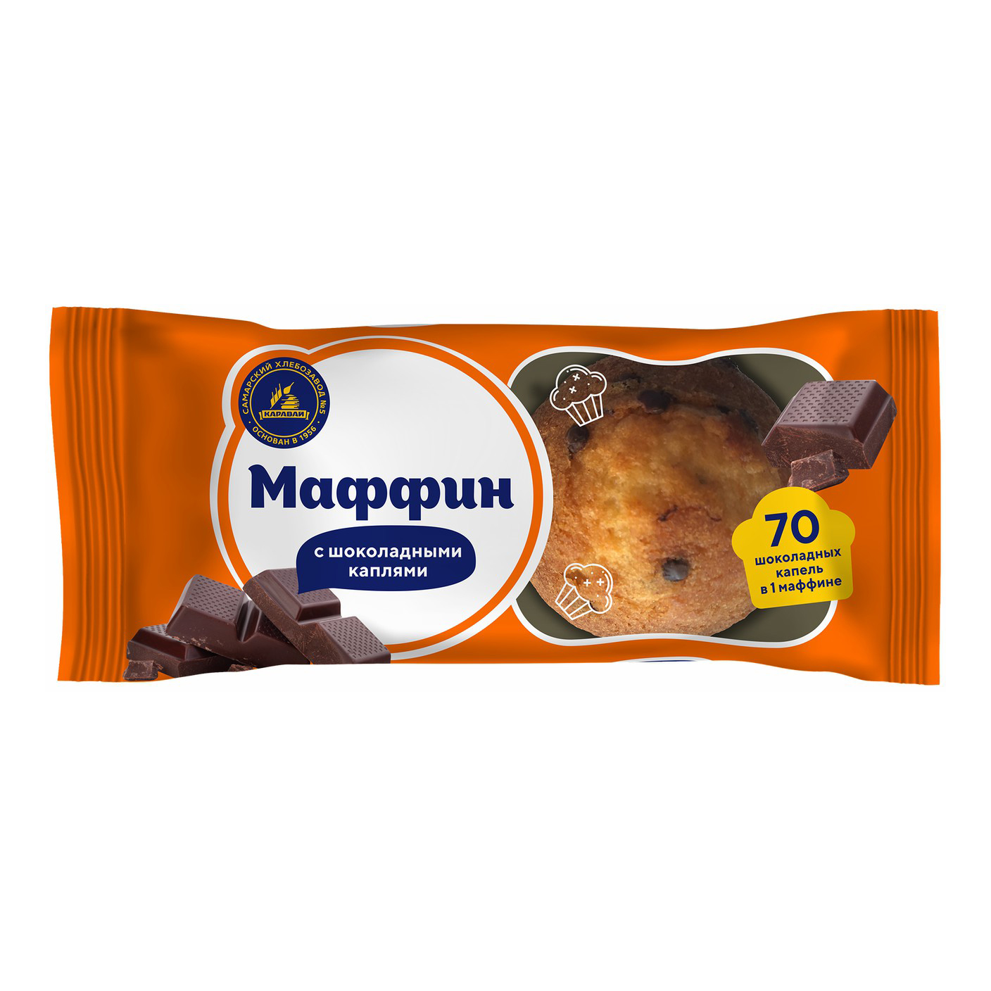 

Маффин Каравай с шоколадом 100 г