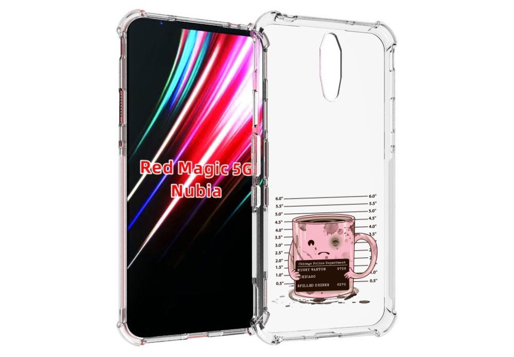 

Чехол MyPads кружка для ZTE Nubia Red Magic 1 5G, Прозрачный, Tocco