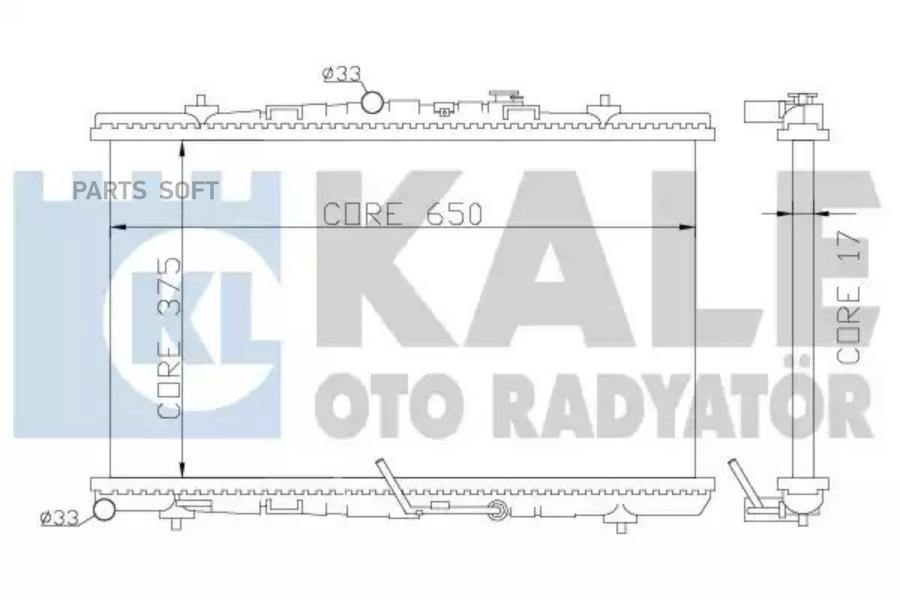 

KALE Радиатор двигателя OPEL ASTRA H/ ZAFIRA B