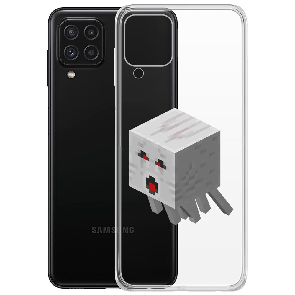 

Чехол-накладка Minecraft-Гаст для Samsung Galaxy A22/M22 (A225/M225), Прозрачный