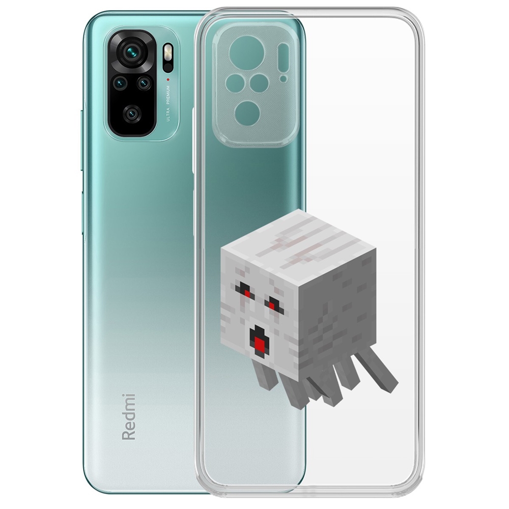 Чехол-накладка Minecraft-Гаст для Xiaomi Redmi Note 10/ Note 10S