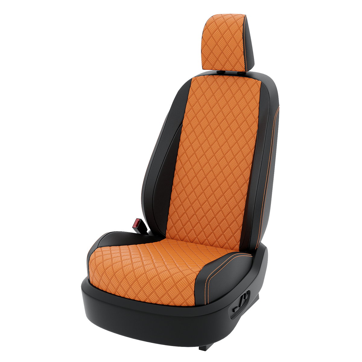 

Чехлы на сиденья Центр Авточехлов для KIA Seltos CNTRA1259F-С2-608 Экокожа ромб, Оранжевый;черный, CNTRA1259