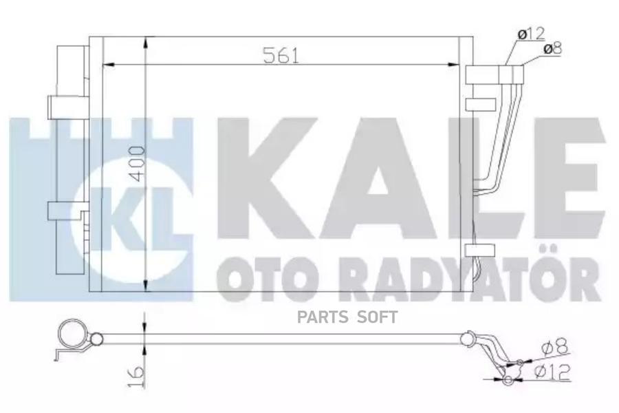 

KALE Радиатор кондиционера HYUNDAI i30- KIA CEE'D/ PRO CEE'D