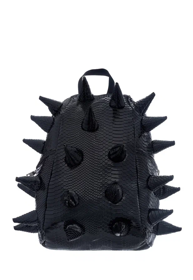 

Рюкзак Maxitup "Gloss Spikes L 40 см", цвет черный глянец, размер L 40х30х20, Cobra - Шипы