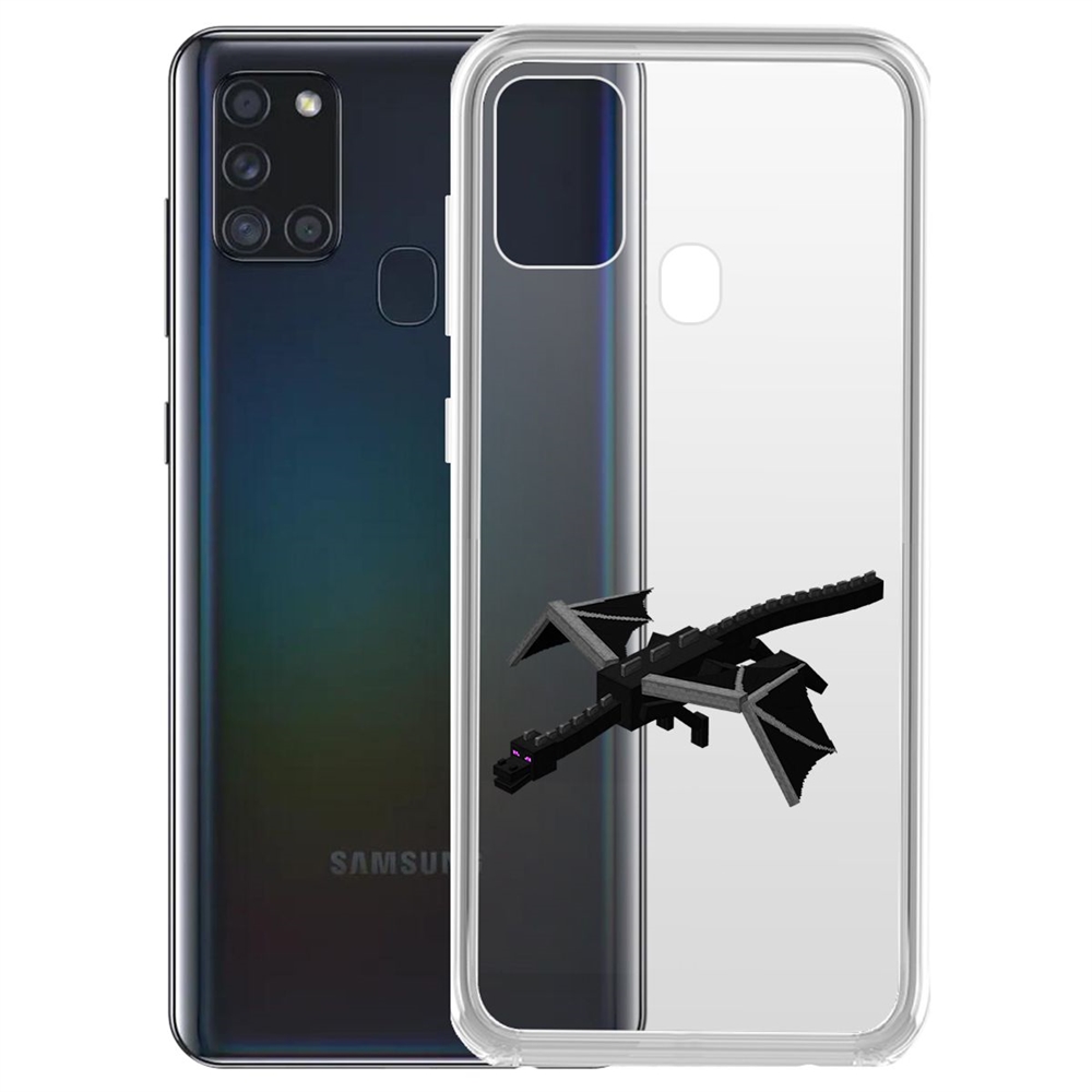 

Чехол-накладка Minecraft-Дракон Края для Samsung Galaxy A21s (A217), Прозрачный