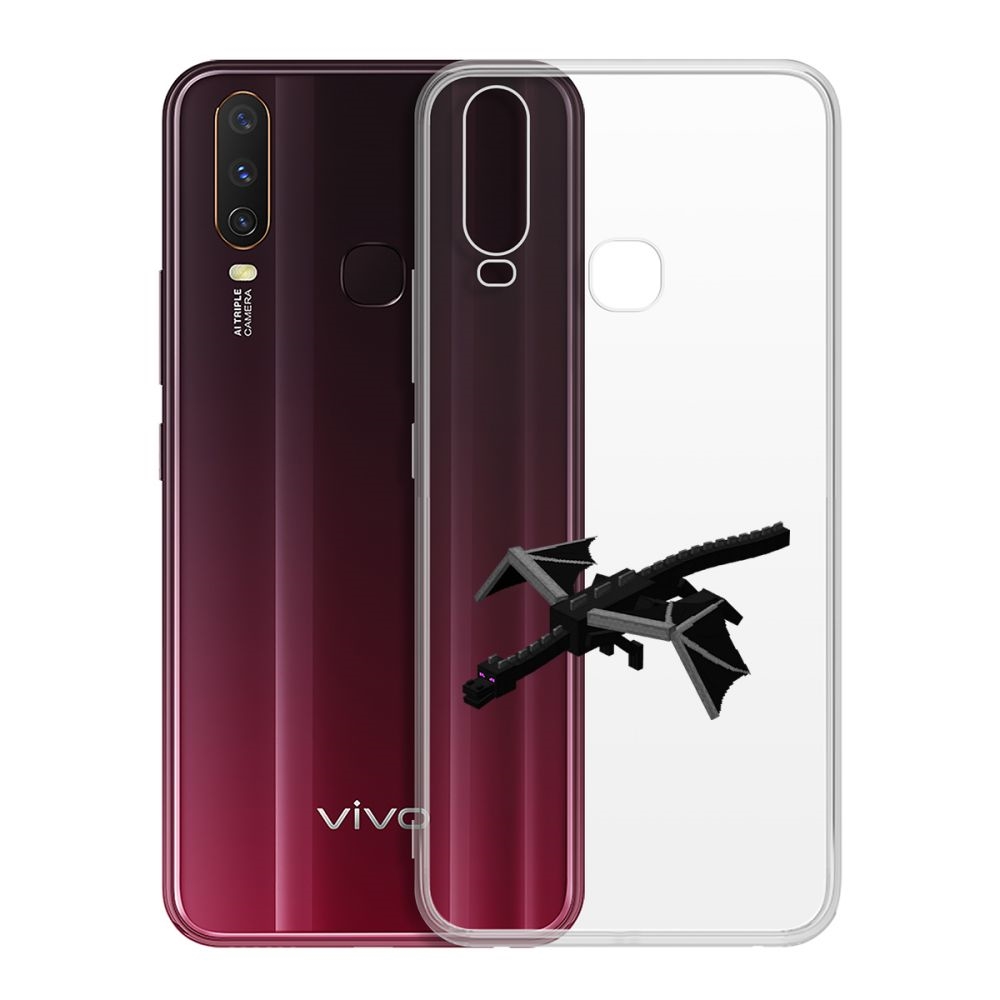 

Чехол-накладка Minecraft-Дракон Края для Vivo Y11/Y12/Y17, Прозрачный