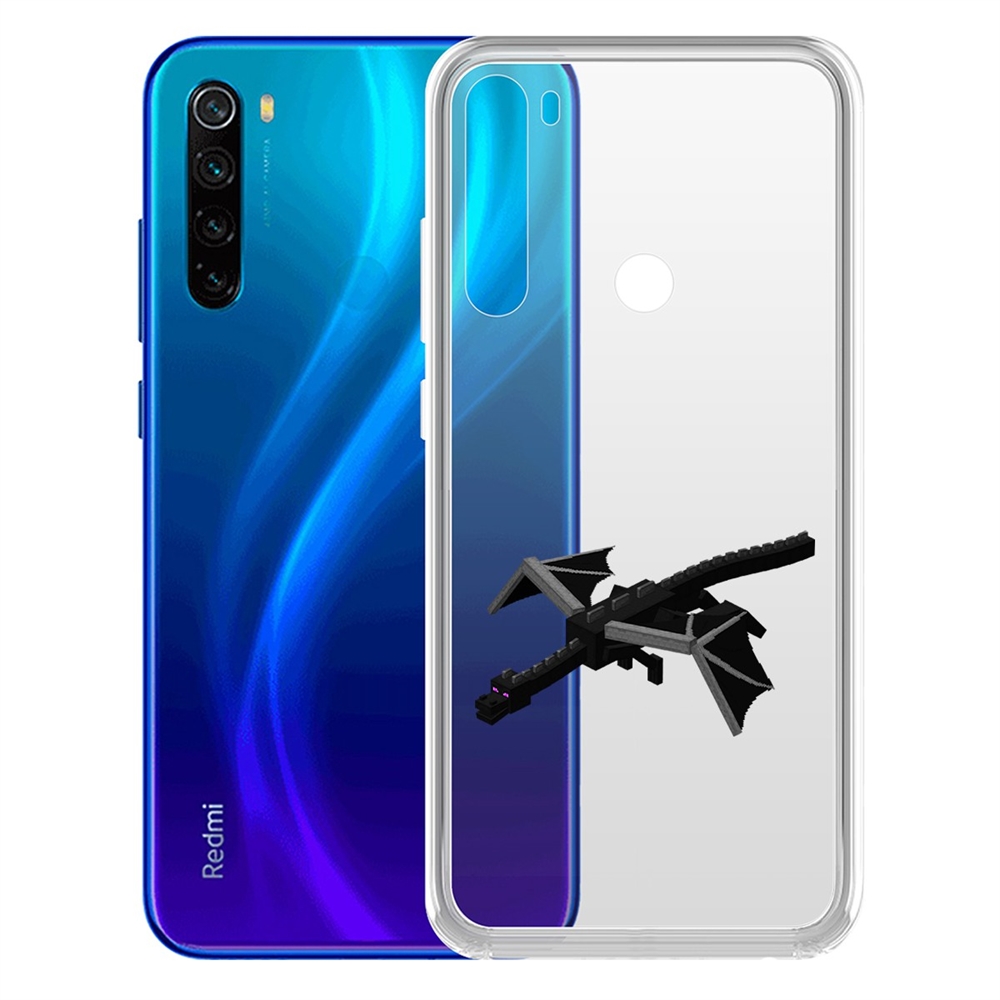

Чехол-накладка Minecraft-Дракон Края для Xiaomi Redmi Note 8/Note 8 (2021), Прозрачный