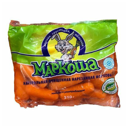 

Морковь Маркоша очищенная нарезанная 250 г