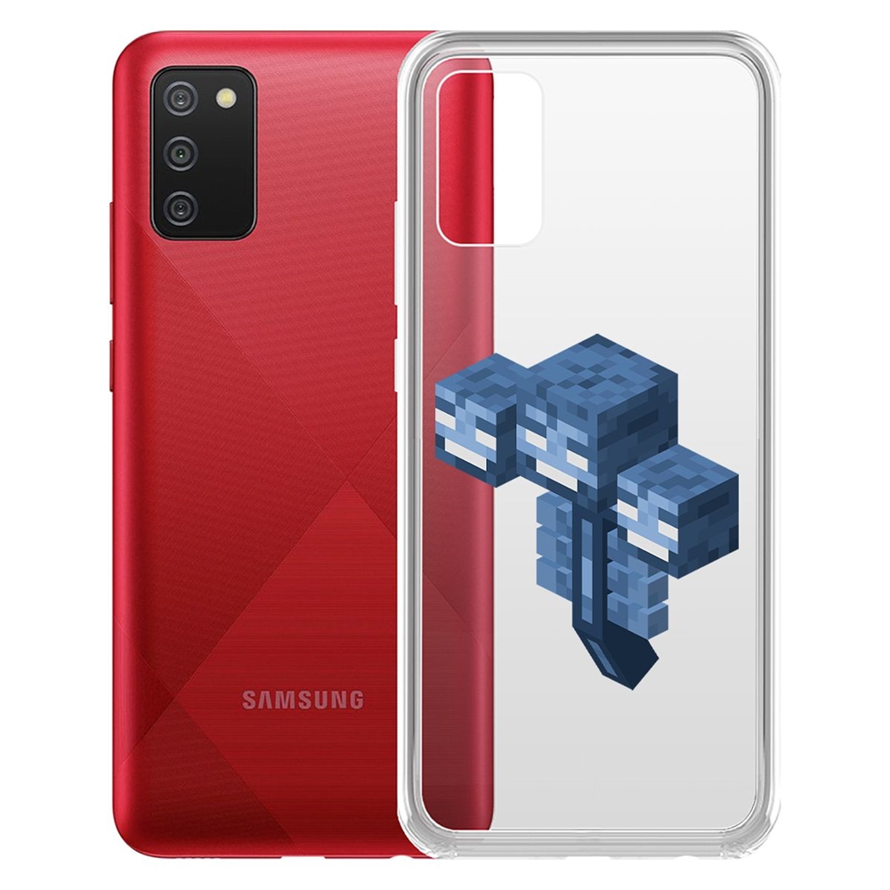 

Чехол-накладка Minecraft-Иссушитель для Samsung Galaxy A02s (A025), Прозрачный