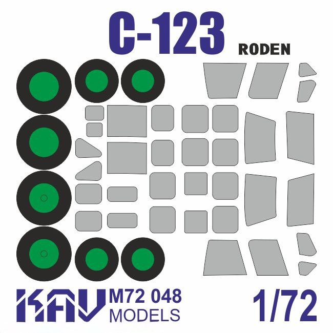 

Окрасочная маска KAV Models 1/72 на C-123 Proveder M72 048
