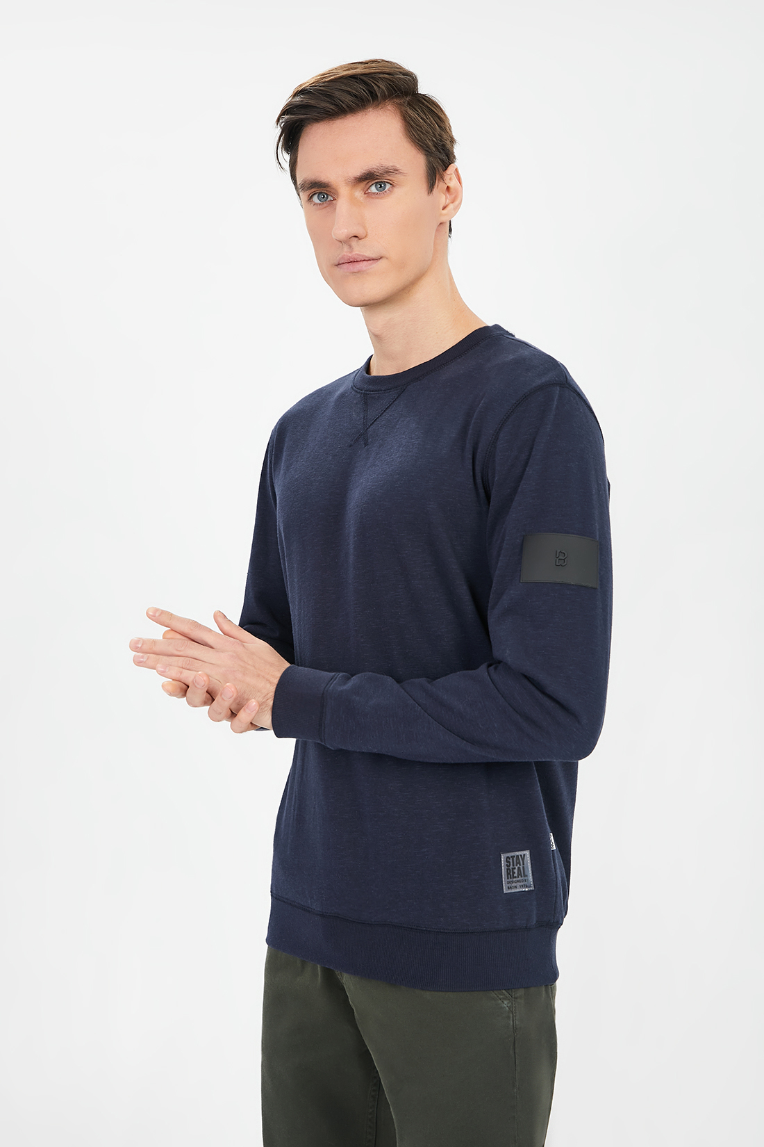 

Свитшот мужской Baon B611002 синий 2XL, B611002