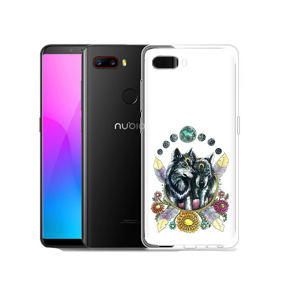 

Чехол MyPads Tocco для ZTE Nubia Z18 красивые волки абстракция (PT115657.463.408), Прозрачный, Tocco