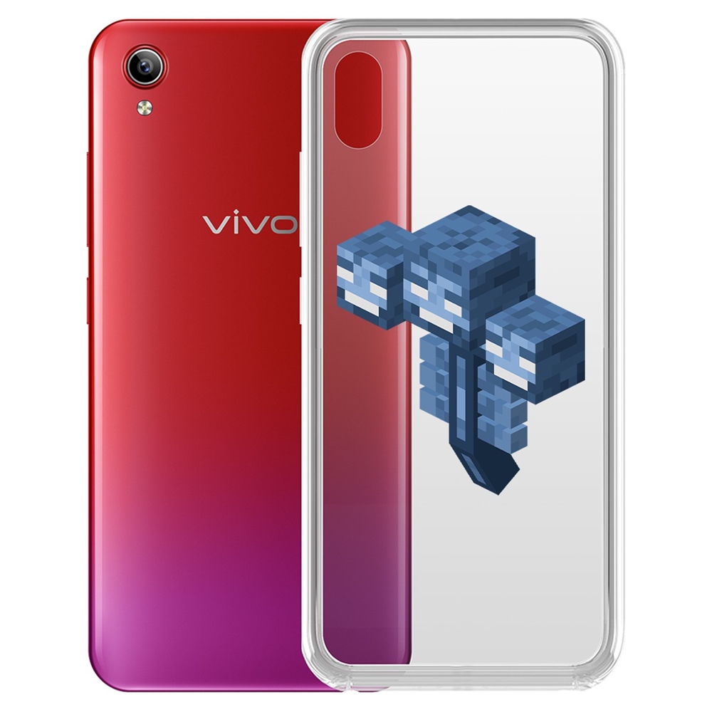

Чехол-накладка Minecraft-Иссушитель для Vivo Y91C, Прозрачный