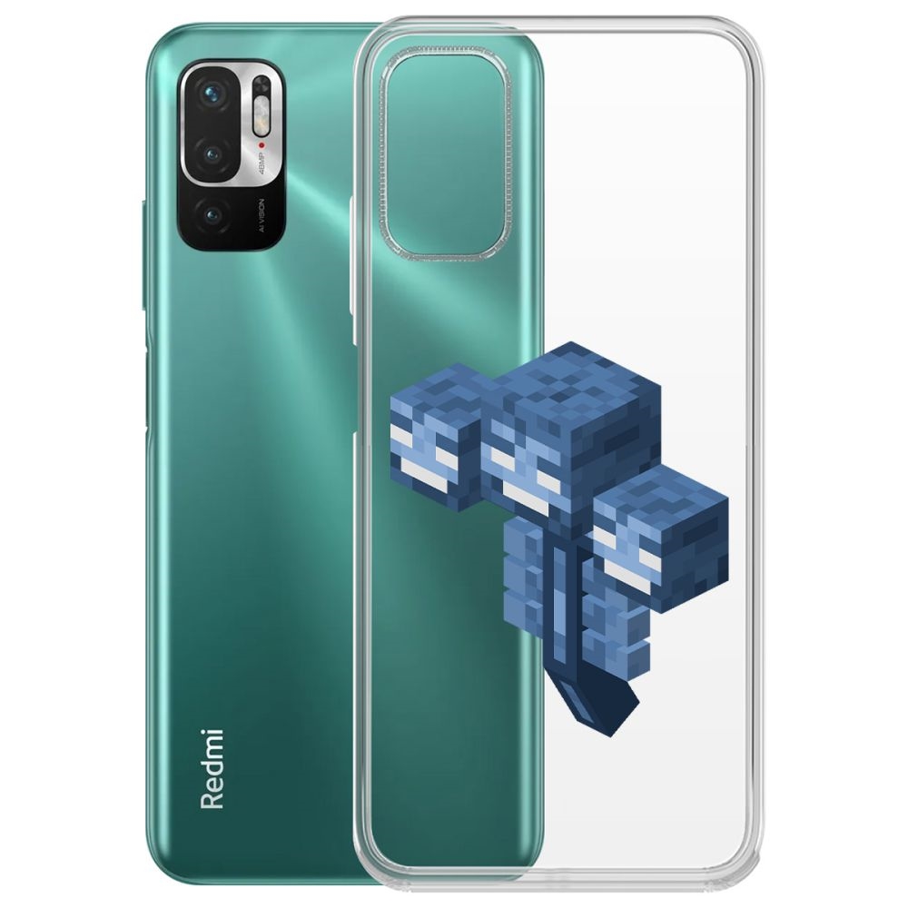 

Чехол-накладка Minecraft-Иссушитель для Xiaomi Redmi Note 10T/ Poco M3 Pro, Прозрачный