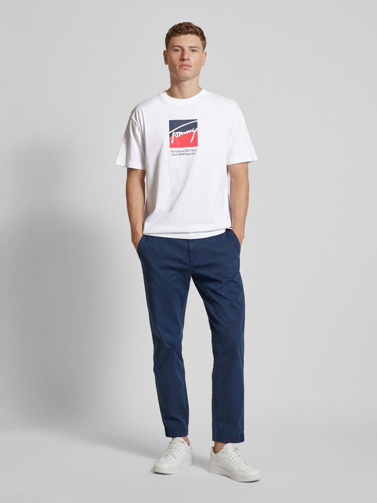 

Футболка мужская Tommy Jeans DM0DM18524 белая XXL, Белый, DM0DM18524
