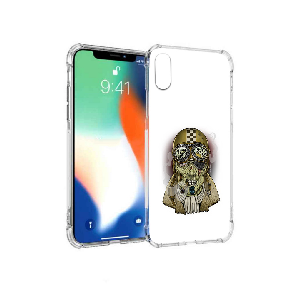 

Чехол MyPads Tocco для Apple iPhone X военный зомби (PT94261.606.264), Прозрачный, Tocco