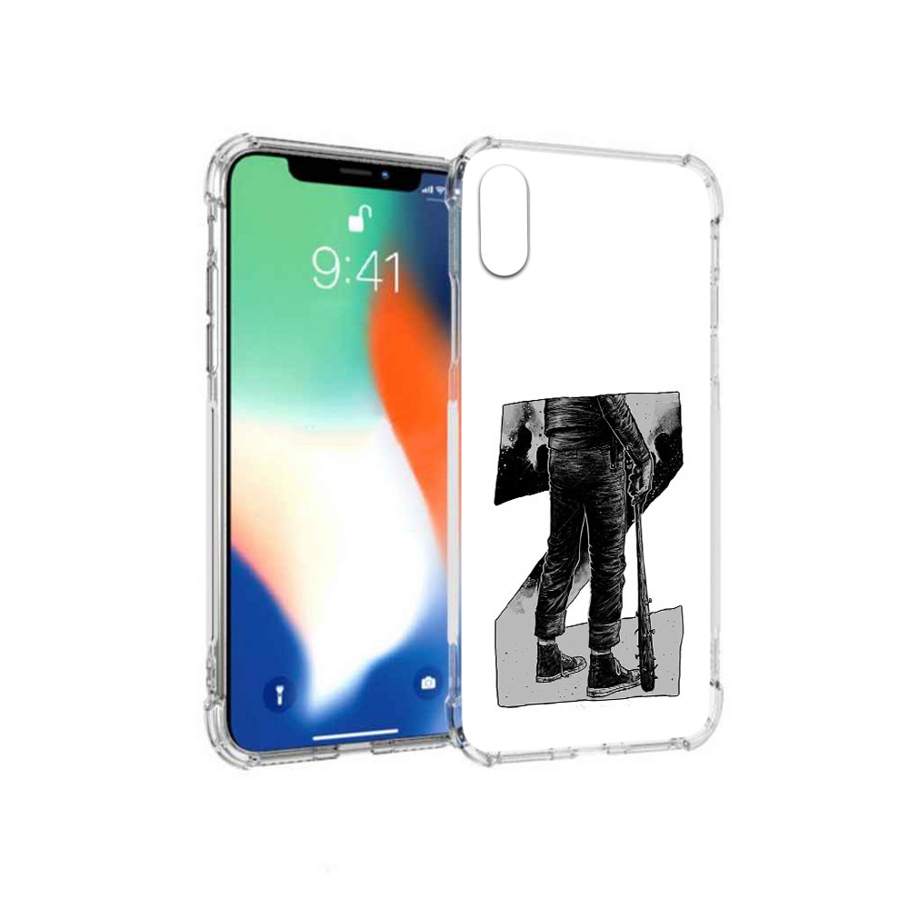 

Чехол MyPads Tocco для Apple iPhone X воин черно белый (PT94261.606.265), Tocco