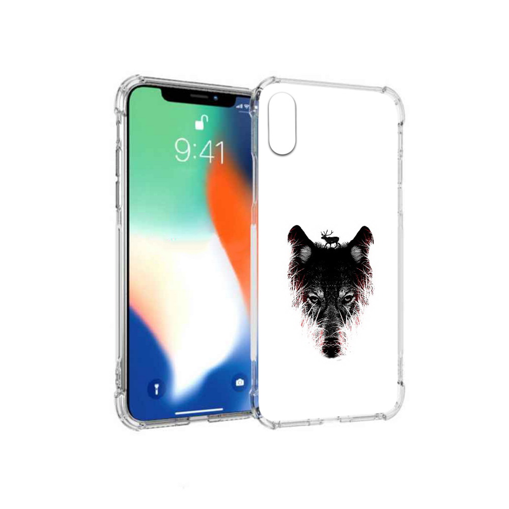 

Чехол MyPads Tocco для Apple iPhone X волк в траве (PT94261.606.267), Прозрачный, Tocco