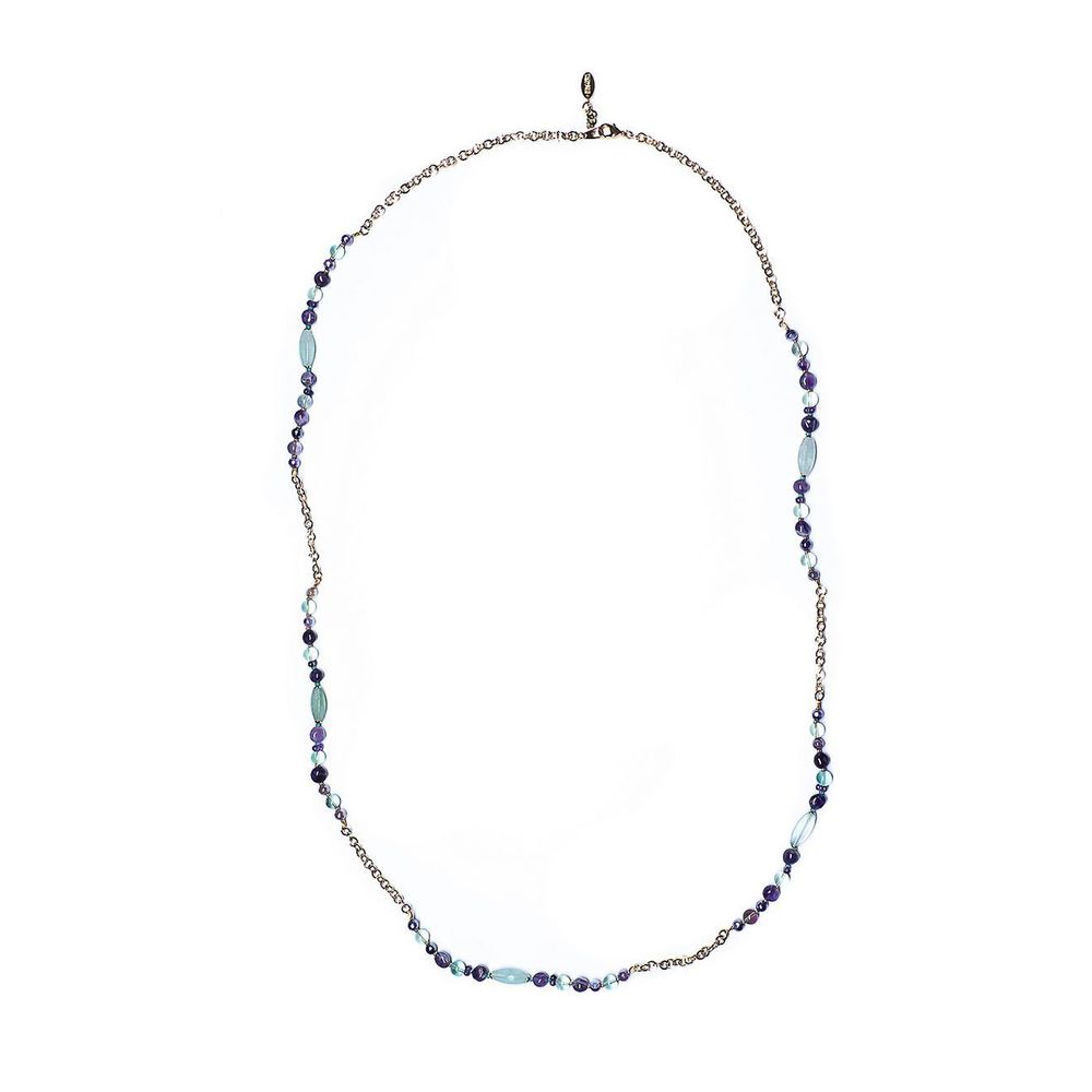 

Колье из бижутерного сплава с аметистом/агатом 128 см Lanzerotti Fluorite, Fluorite
