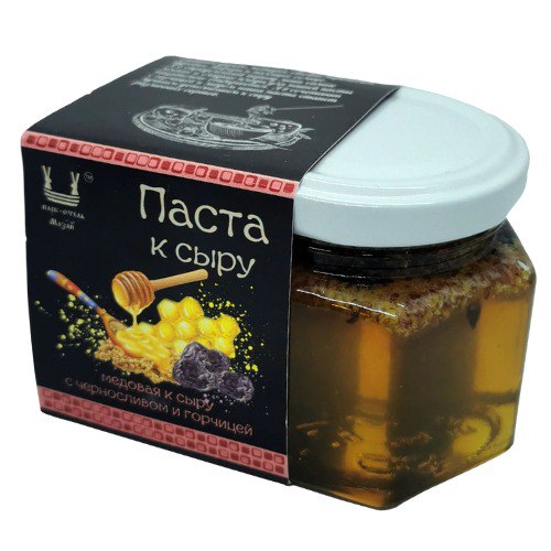 Паста медовая Тебе Можно к сыру с черносливом и горчицей, 130 г