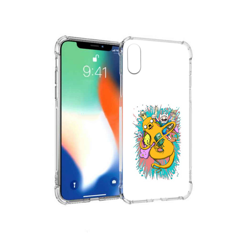 

Чехол MyPads Tocco для Apple iPhone X время приключений рисунок (PT94261.606.276), Прозрачный, Tocco