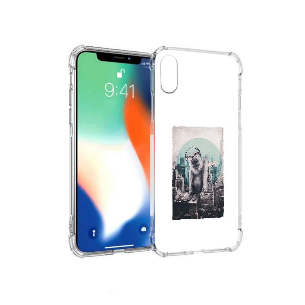 

Чехол MyPads Tocco для Apple iPhone X выдра в городе (PT94261.606.283), Прозрачный, Tocco