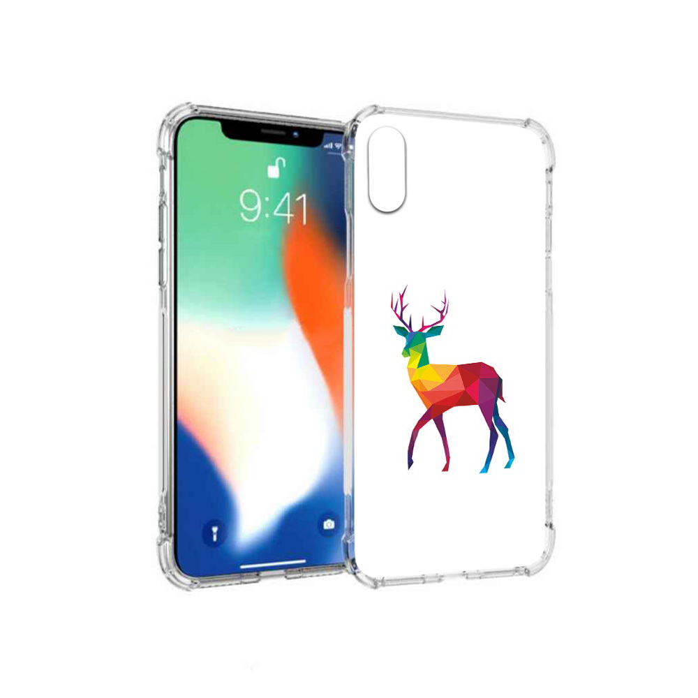 

Чехол MyPads Tocco для Apple iPhone X геометрический олень (PT94261.606.286), Прозрачный, Tocco
