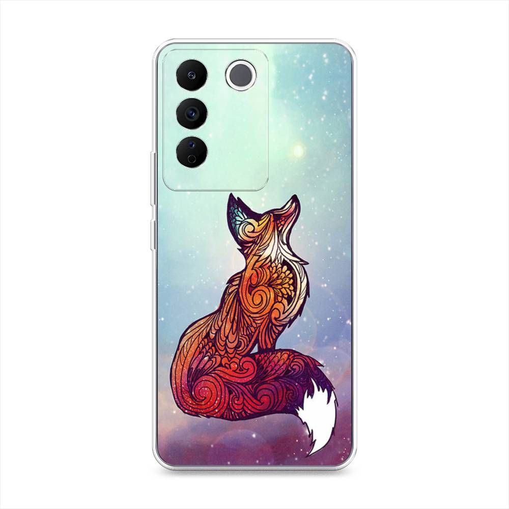 

Силиконовый чехол "Лиса 1" на Vivo V27e, Разноцветный