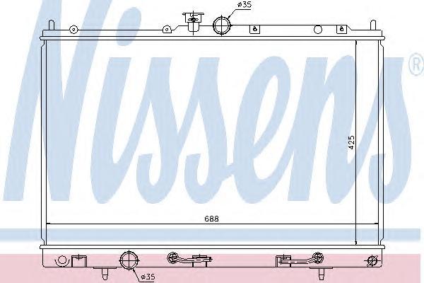 

Радиатор Охлаждения Двигателя Nissens 62893