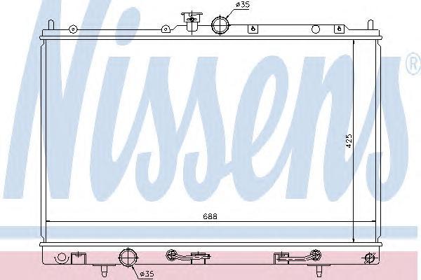 Радиатор Охлаждения Двигателя Nissens 62893