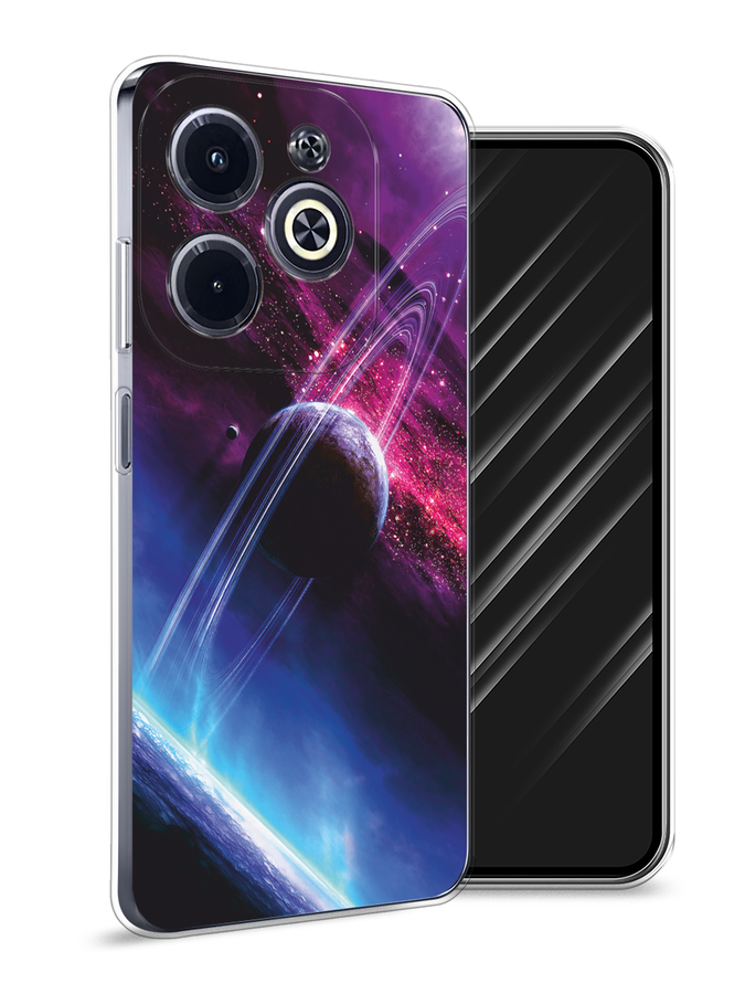 

Чехол Awog на Infinix Hot 40i "Космос 17", Черный;фиолетовый, 3105450-1
