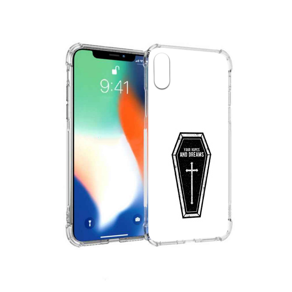 

Чехол MyPads Tocco для Apple iPhone X гроб с мечтами (PT94261.606.299), Прозрачный, Tocco