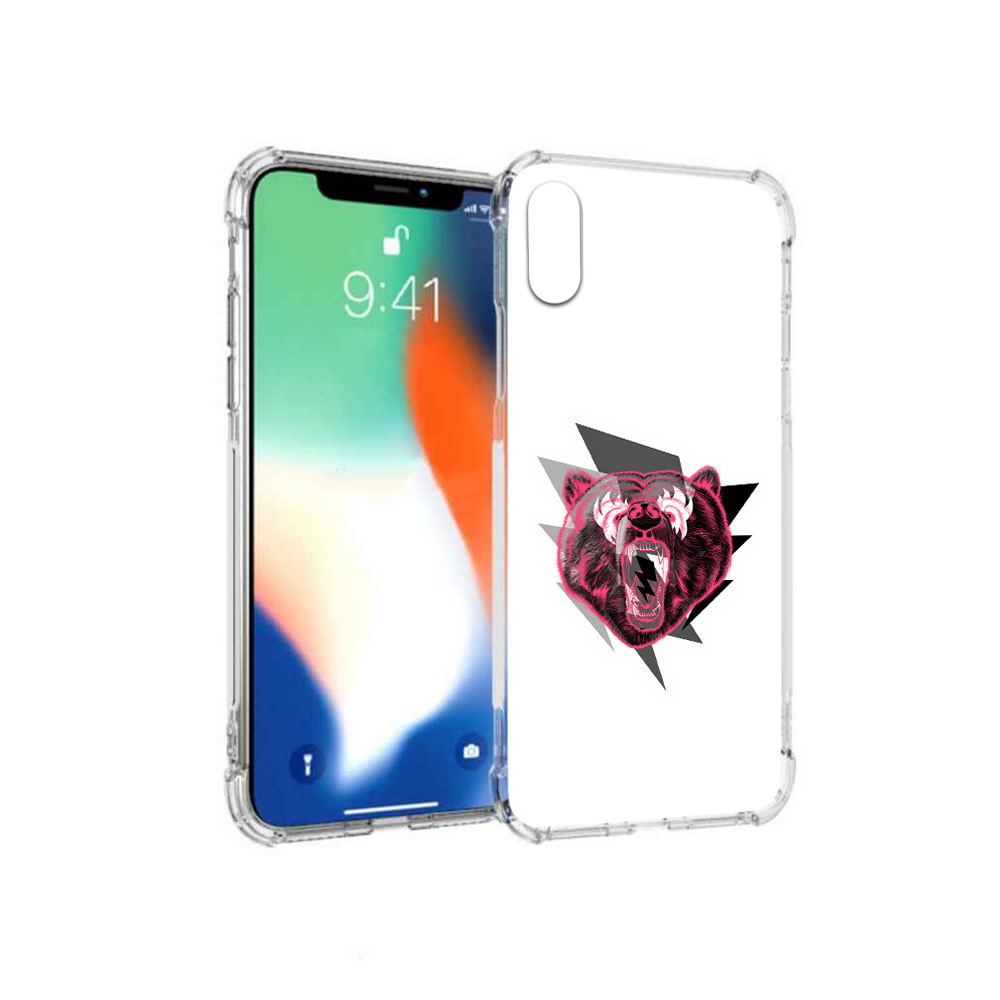 

Чехол MyPads Tocco для Apple iPhone X грозовой медведь (PT94261.606.301), Прозрачный, Tocco