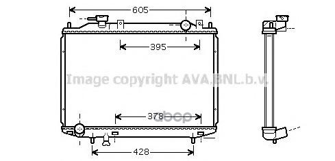 

Радиатор Охлаждения Двигателя Ava Mz2171