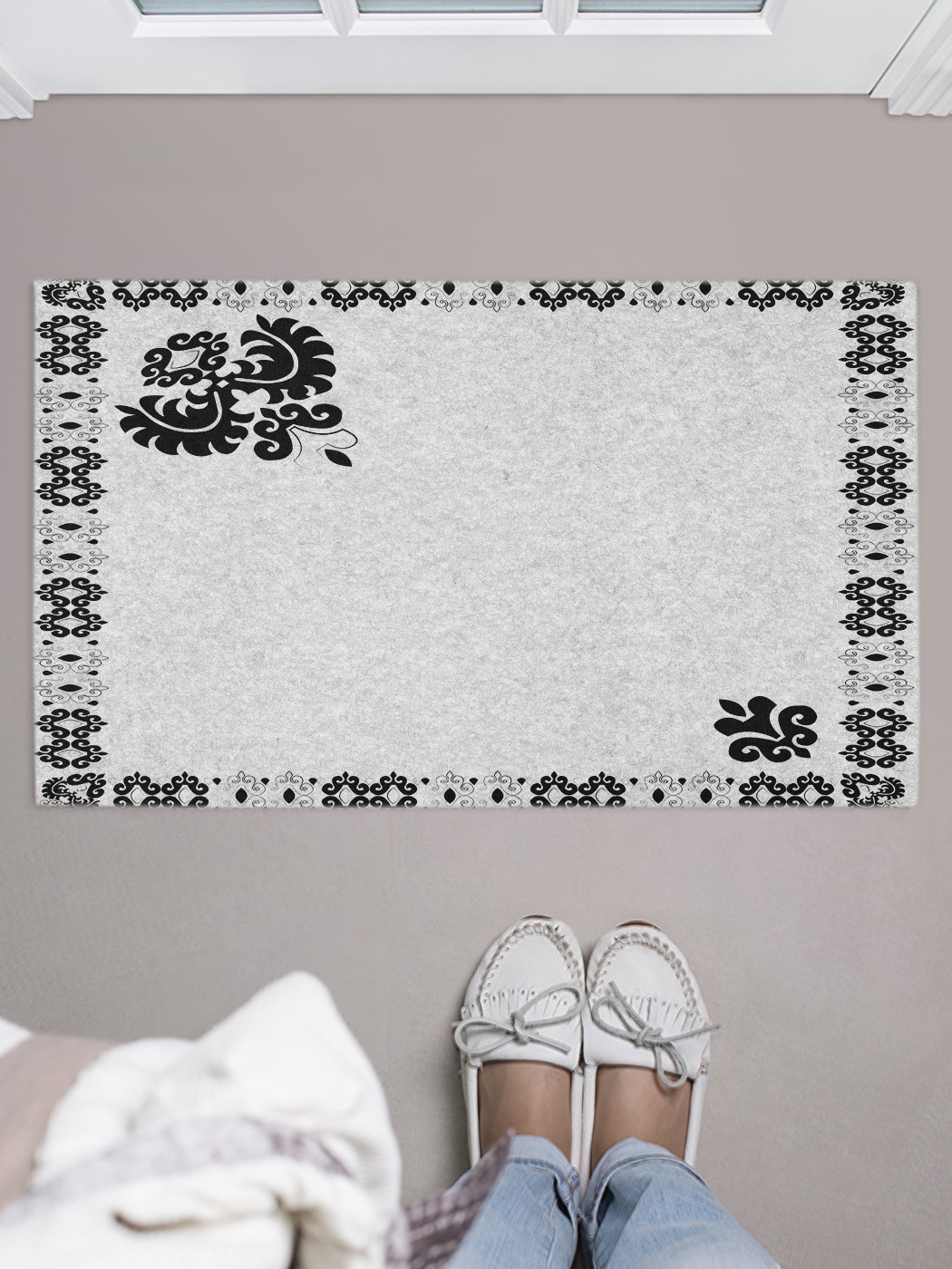 

Придверный коврик в прихожую для обуви, на резиновой основе, 75x45 см door_54040 JoyArty