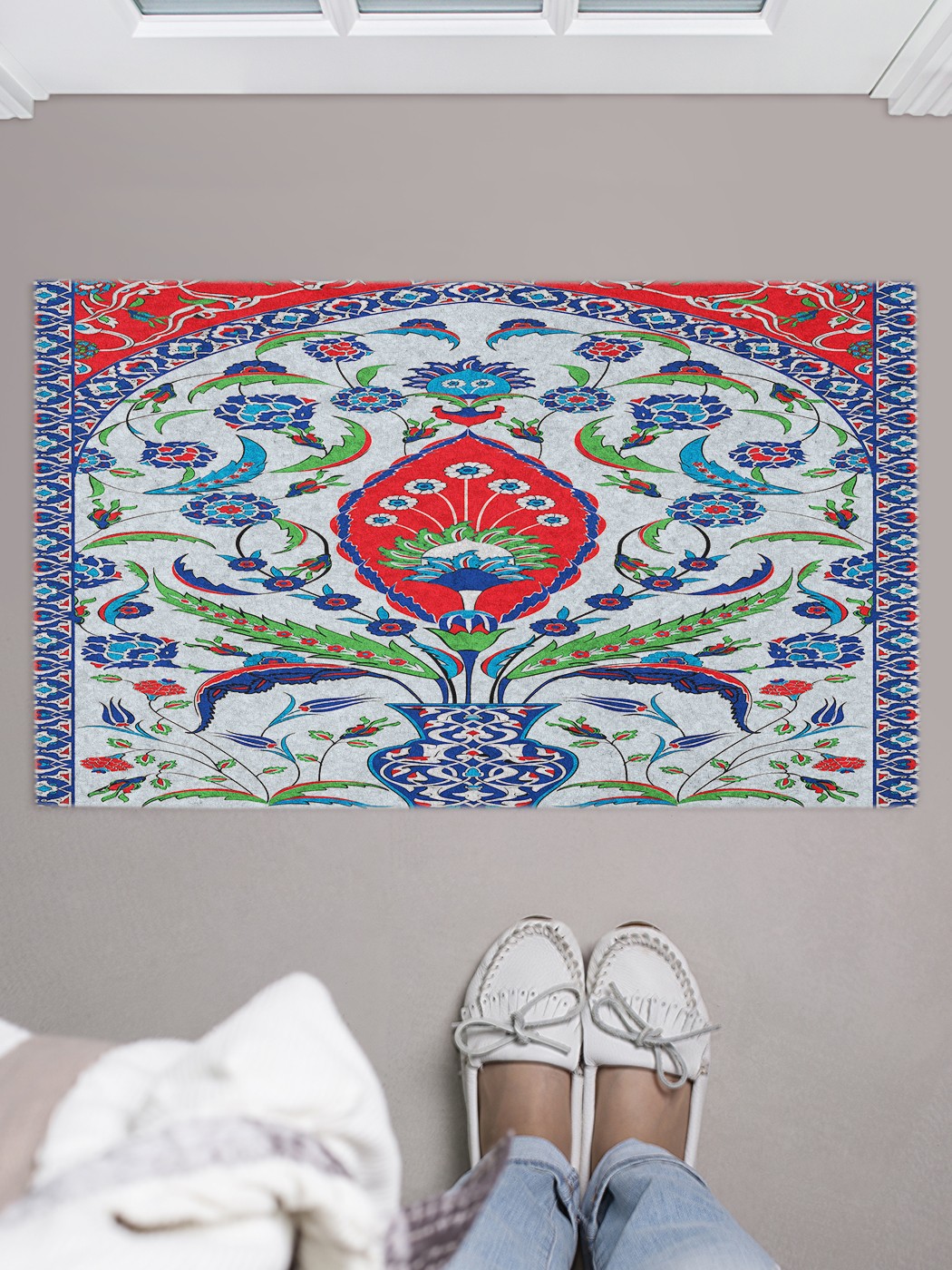 

Придверный коврик в прихожую для обуви, на резиновой основе, 75x45 см door_54052 JoyArty