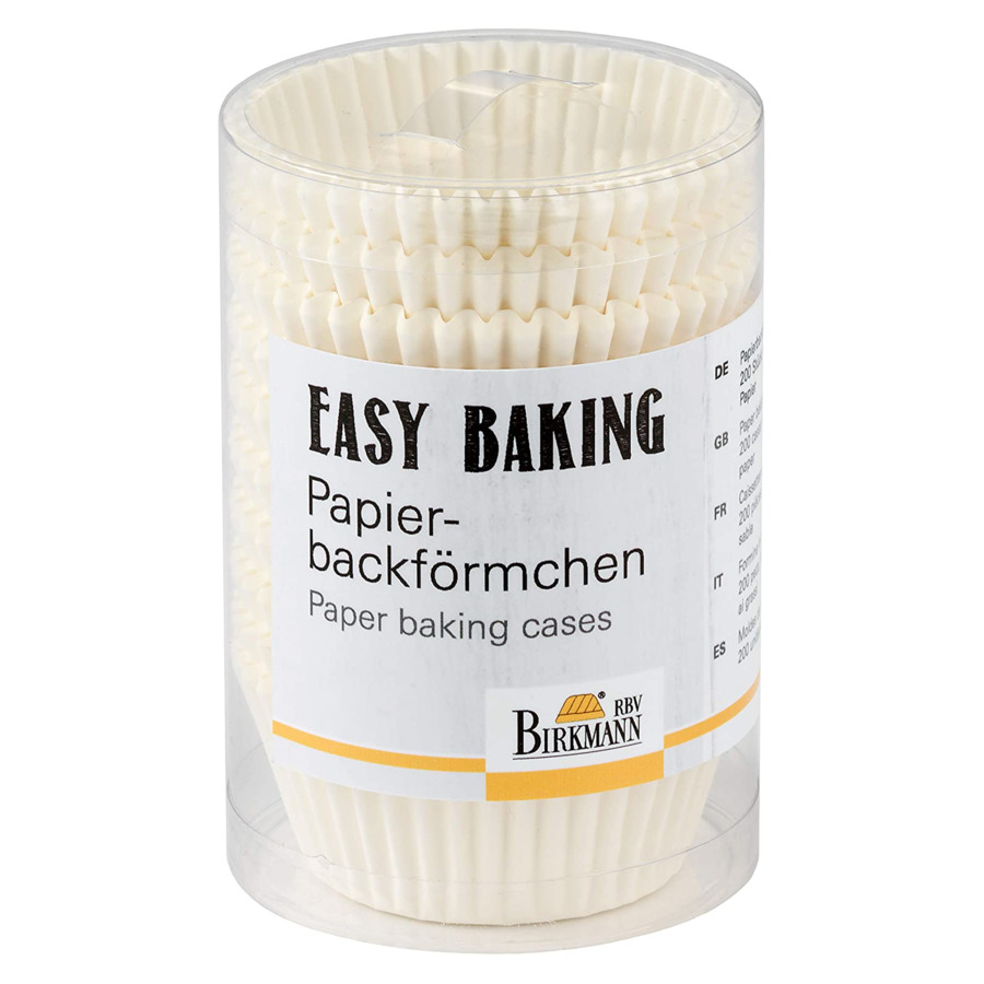 фото Форма для кексов бумажная birkmann easy baking d7хh3 см, 200 шт, белая rbv birkmann