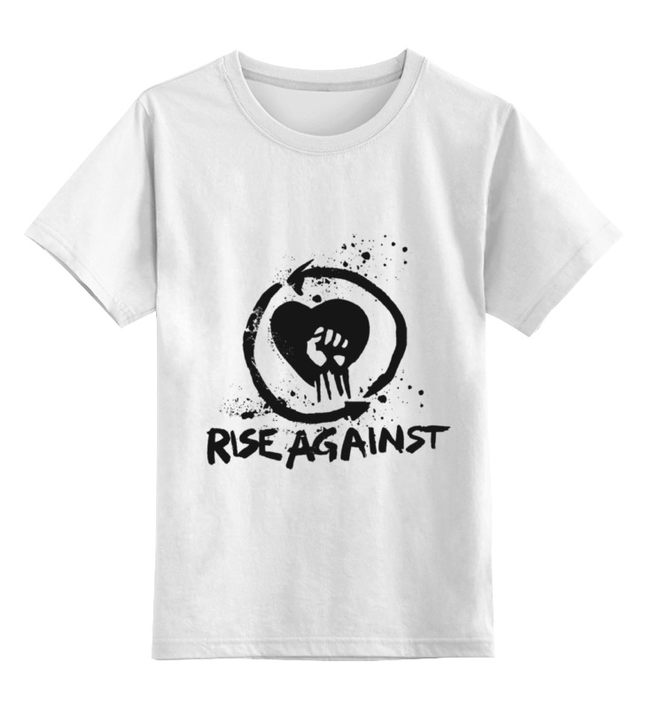 Футболка детская Printio Rise against цв. белый р. 140